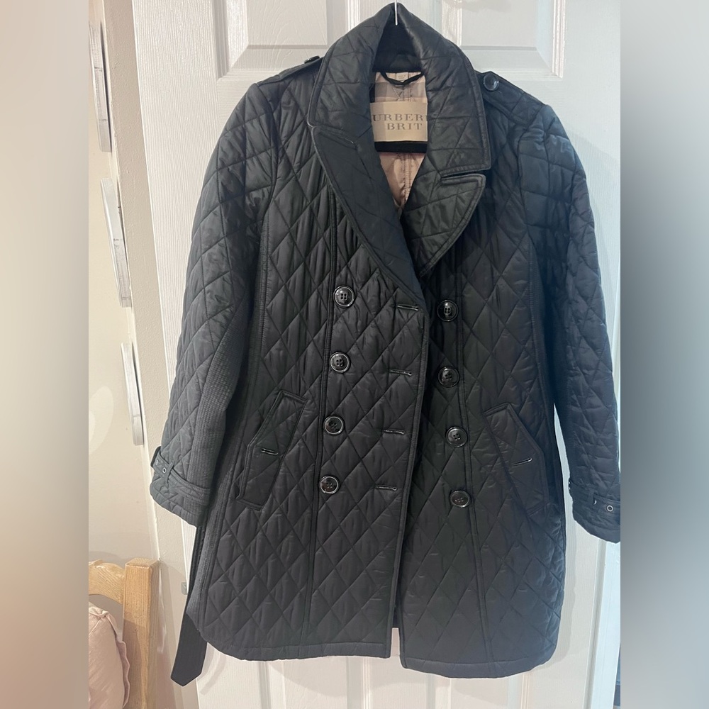 Burberry Black Quilted Women's Coat